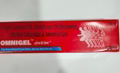 Cipla Omnigel fast relief from pain, sprain and strain 