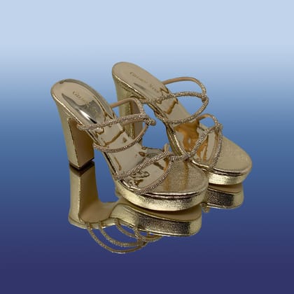 Elegant Gold High Heels-Gold / 36