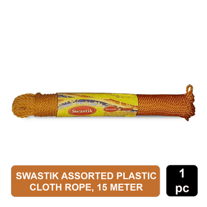 Swastik Premium Multipurpose Plastic Rope - Blister Pk, 15 Mtr