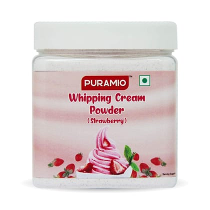 Puramio Whipping Cream Powder (Strawberry), 250 gm