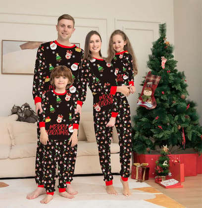 Family Christmas Matching Pajamas Set Christmas Pajamas For Family Christmas PJS Xmas Sleepwear-Picture color / Mom 3XL