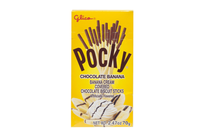 Pocky Choco Banana flavoured sticks, 42 gm