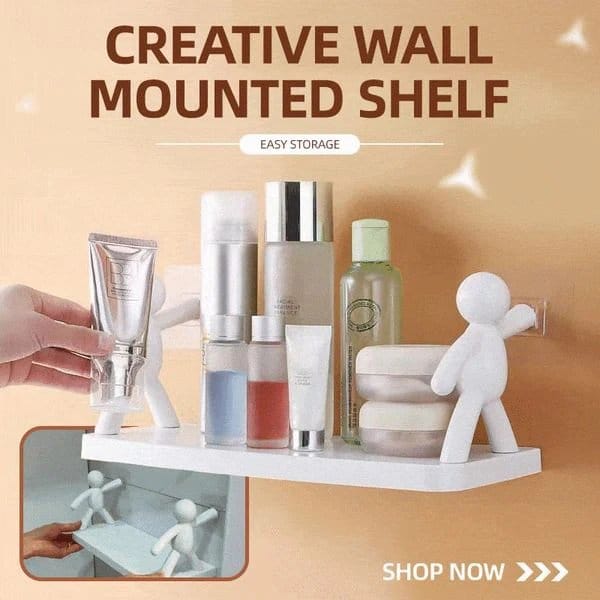 Cute Doodle Wall Mounted Shelf ( Pack of 2 Pcs )-Pack of 2 @ ₹998 | Bestseller 🏆