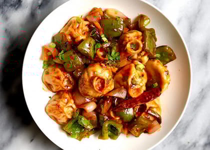 Chicken Chilli Momos [10 Pieces]