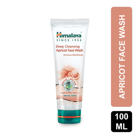 Himalaya Deep Cleansing Apricot Face Wash, 100 ml Tube