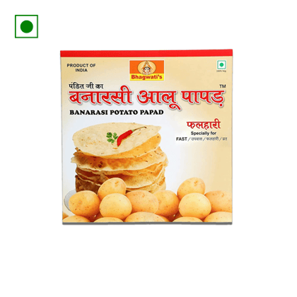 Bhagwati's Banarasi Potato Papad Falahari, 250 gm Pack