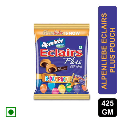 Alpenliebe Eclairs Plus, 425 gm Pouch
