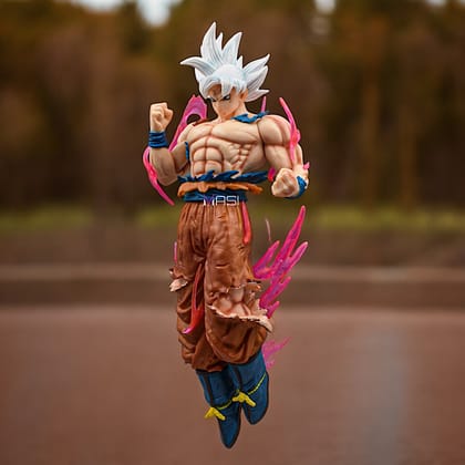 Goku Ultra Instinct Action Figure With Stand (20 Cm Height) - Dragon Ball Z/super