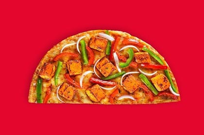 Tandoori Paneer Tikka Semizza (Half Pizza)(Serves 1) __ Semizza (Half Pizza)