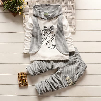 European And American Style Autumn Clothes Foreign Trade Children-Grey / 73cm