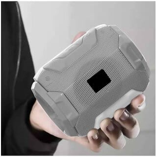 Wox Mini Speaker 5 W Bluetooth Speaker Bluetooth v5.0 with USB,SD card Slot,Aux,3D Bass Playback Time 5 hrs Grey