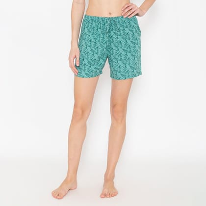 Women Printed Lounge Shorts Assorted S