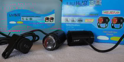 HJG Mini Drive Aux Lights-Red Devil Eye Blaster With Switch