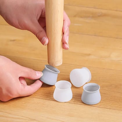 Furniture Feet Pads, Chair Leg Caps Good Flexibility Not Easy to Fall Silicone Pad ( 8 pcs Pad )