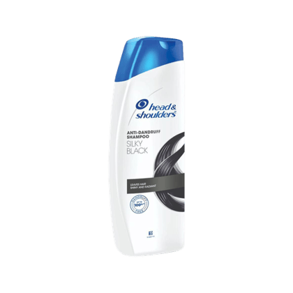 Head & Shoulders Silky Black Anti-Dandruff Shampoo, 180 ml Bottle