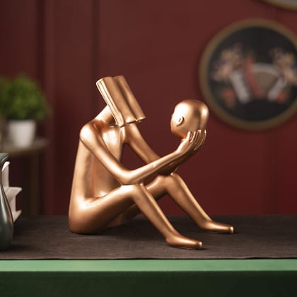 Modern Enlightened Mind Sculpture Copper