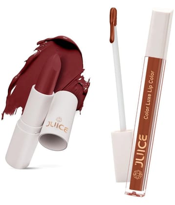 Juice Maroon Matte Lipstick 100