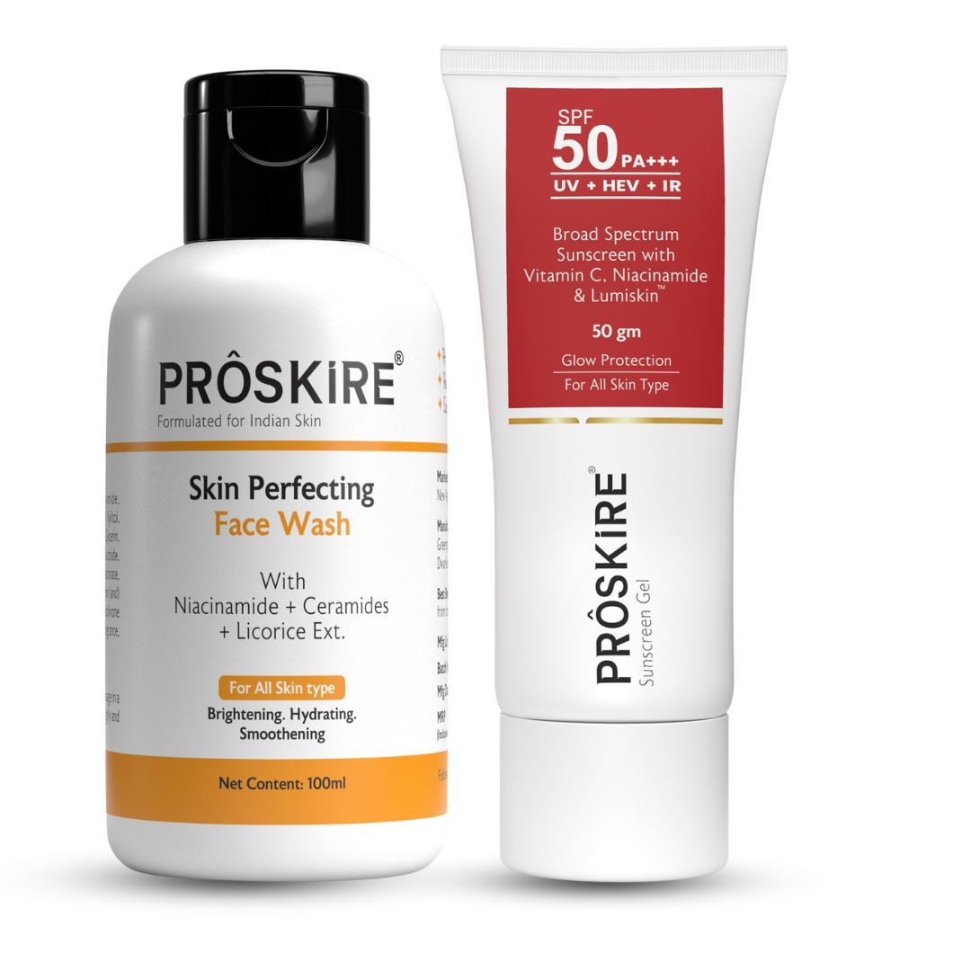 Skin Perfecting Face Wash with Sunscreen Gel SPF 50
