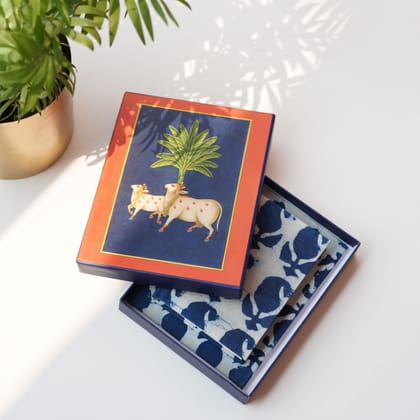 Club Artizen Picchhvai Festive Box with Indigo Photo Frame