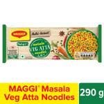 Maggi Nutri-Licious Masala Veg Atta Noodles - Herbs & Spice Blend, Iron & Fibre Rich, 290 G (Pack Of 4)(Savers Retail)