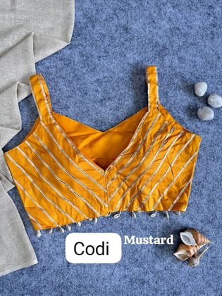 Gota Work Bollywood Style-Yellow