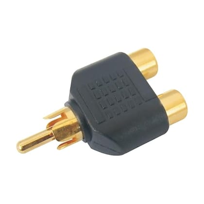 MX MX-545 2 RCA FEMALE TO 1 RCA MALE CONNECTOR