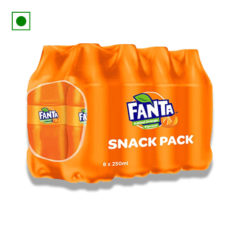 Fanta Orange Soft Drink (8x250ml)\, 2 L Pack