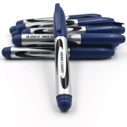 9012 10 Pcs Blue Marker And Pen Used In Studies And Teaching White Boards In Schools And Institutes For Students