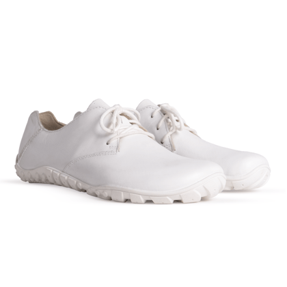 Baer URBN Leder Exekutive Barefoot Shoes for Men & Women - White (Vibram Sole)-5