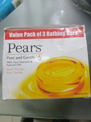 Pears Pure and gentle 98% pure glycerin & Natural oils 