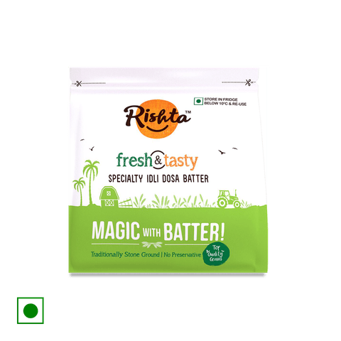 Rishta Fresh And Tasty Specialty Idli Dosa Batter, 1 kg Pouch