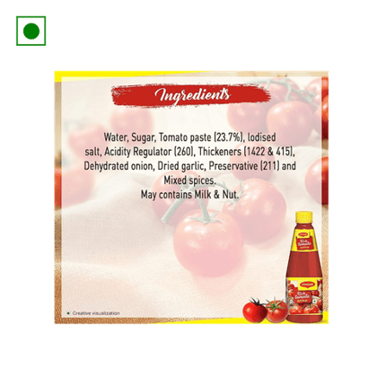 MAGGI Rich Tomato Ketchup - Versatile Condiment For Savoury, Salted Snacks, 200 gm Bottle