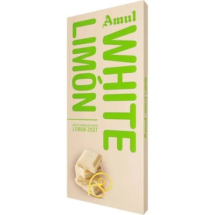 Amul White Limon Chocolate, 150 gm