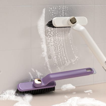 Household Multi-function Rotating 2-in-1 Gap Cleaning Brush-Purple