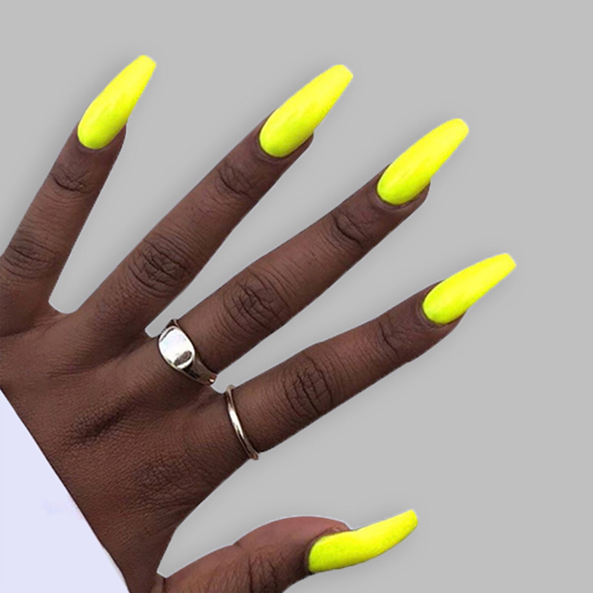 SMOOKY Reusable - 24 Pcs nail art designs kit -Dark Yellow