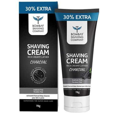 Bombay Shaving Company Charcoal Shaving Cream, 78 gm Box
