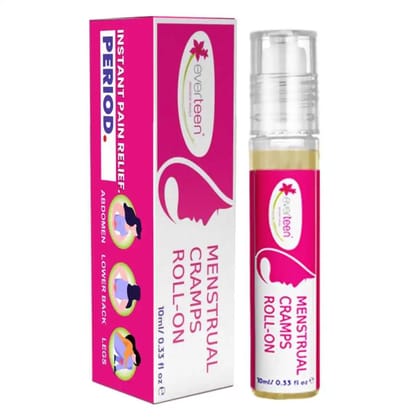 everteen Menstrual Cramps Roll-On for Period Pain Relief in Women - 10ml