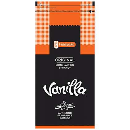 Vinayaka's Vanilla Incense Sticks Agarbatti - Original Long-Lasting Efficacy, Authentic Fragrance, 125 g