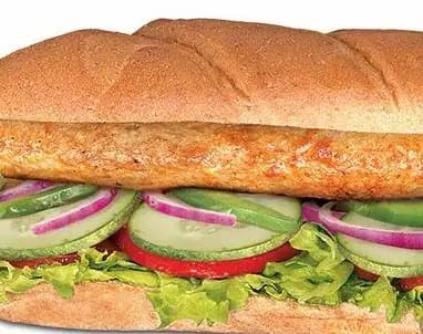 Chicken Seekh Sub Sandwich __ 6 Inches,Toasted Bread With Mozzarella Cheese