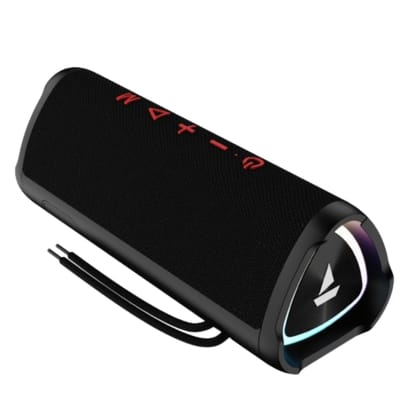 BoAt Stone 750 12W Portable Bluetooth Speaker, Bluetooth v5.3, TF & AUX, Instant Voice Assistant and Built in Mic - Raging Black