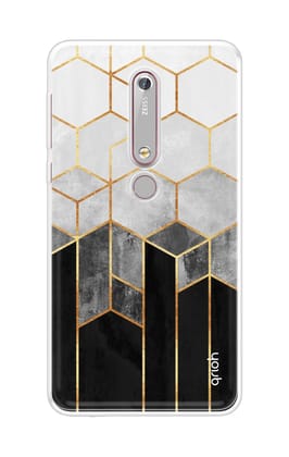 Hexagonal Pattern Soft Cover for Nokia 6.1
