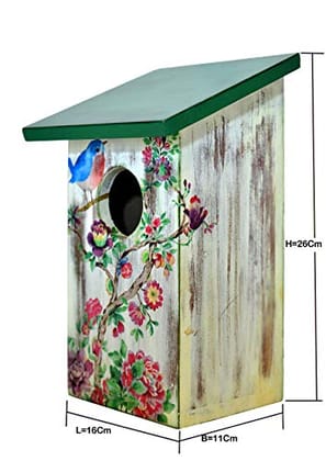 The Weaver's Nest Beautifully Designed  Bird House-Green