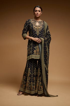 Black Color Sharara-XS