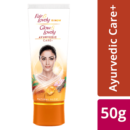 Glow & Lovely Natural Face Cream Ayurvedic Care+, 50 G Tube(Savers Retail)