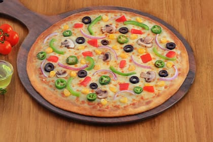 Veggie Houseful Pizza [10" Large] __ Thin Crust
