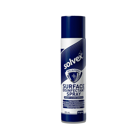 Solvex Surface Disinfectant Spray - Original, Kills 99.9% Germs, Eliminates Odours, 250 ml Bottle