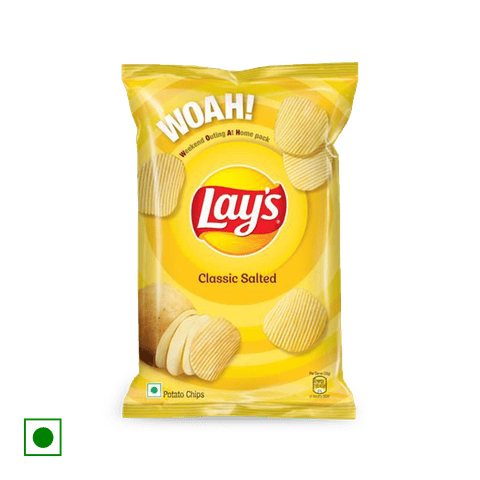 Lay's Classic salted Potato Chips, 130 gm Pack