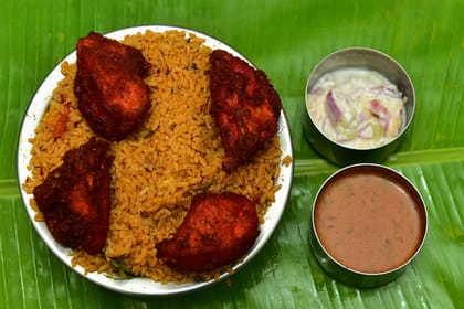 Madurai Chicken 65 Biryani