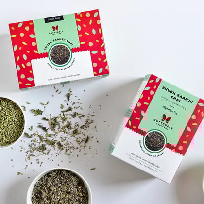 Shubh Saanjh Chai | Vata Balancing Green Tea-20 Tea Bags