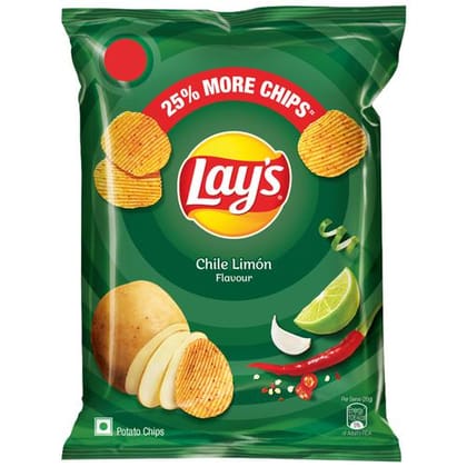 Lays Potato Chips - Chile Limon Flavour, Crunchy Snacks, 40 g Pouch
